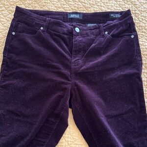 Buffalo David Bitton Deep Plum Corduroy Straight Leg Jeans